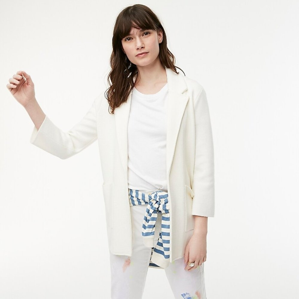 Sophie Open Front Sweater Blazer - L